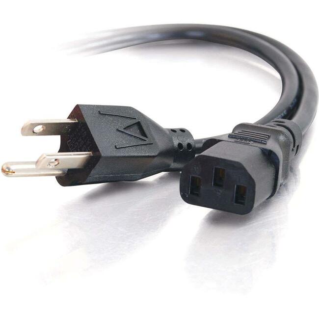 C2G 6ft Universal Power Cord - 16 AWG - NEMA 5-15 to IEC320C13 - 25545