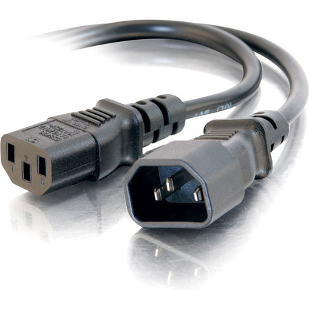 C2G 10ft Power Extension Cord - 18 AWG - IEC320C14 to IEC320C13 - 03143