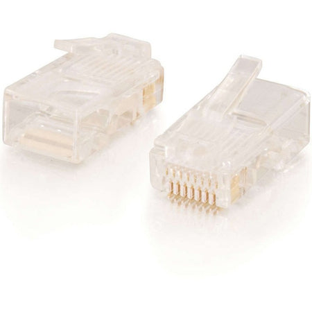 C2G RJ45 Cat5E Modular Plug for Round Stranded Cable Multipack (50-Pack) - 11380