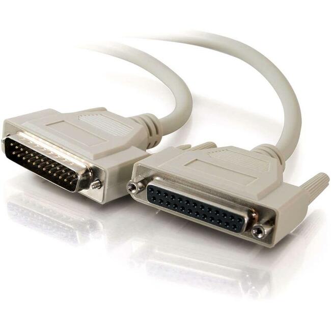 C2G 15ft Serial Extension Cable - RS232 Serial Cable - DB25 to DB25 - M/F - 02658