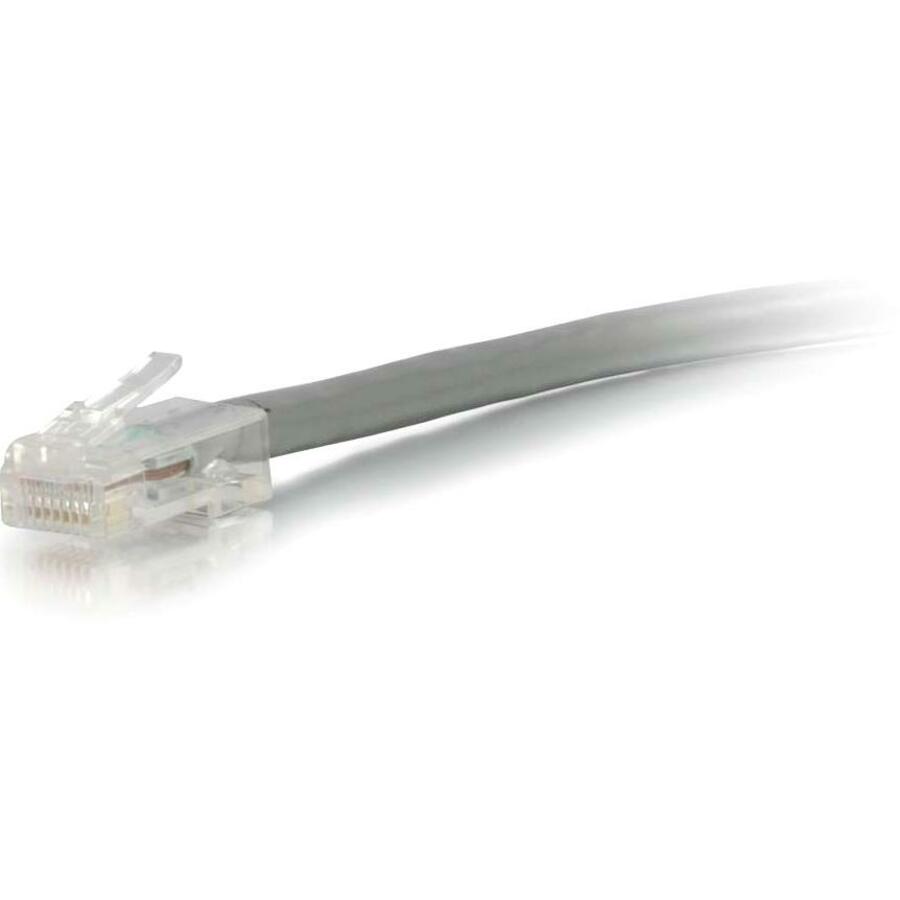 C2G 25ft Cat5e Non-Booted Unshielded (UTP) Ethernet Cable - Cat5e Network Patch Cable - PoE - Gray - 22702