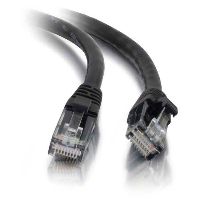 C2G 10ft Cat5e Ethernet Cable - Snagless Unshielded (UTP) - Black - 15202