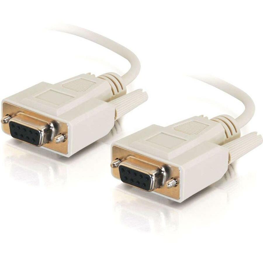 C2G 15ft DB9 F/F Null Modem Cable - Beige - 03046