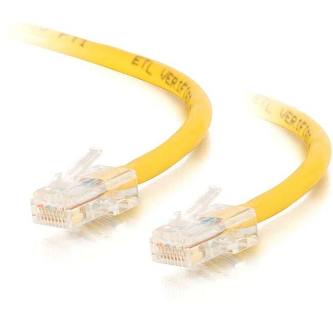 C2G-14ft Cat5e Non-Booted Crossover Unshielded (UTP) Network Patch Cable - Yellow - 26707