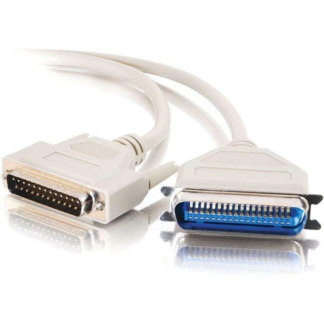 C2G 6ft DB25 Male to Centronics 36 Male Parallel Printer Cable - 02798