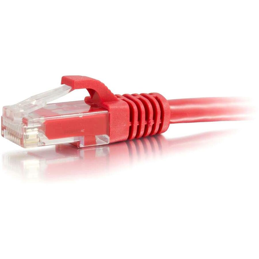 C2G 7ft Cat6 Ethernet Cable - Snagless Unshielded (UTP) - Red - 27182