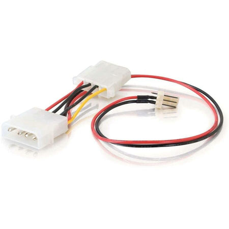 C2G 6in 3-pin Fan to 4-pin Pass-Through Power Adapter Cable - 27078