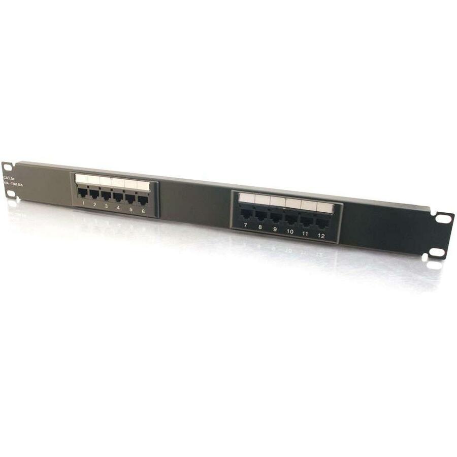 C2G 12-Port Cat5E 110-Type Patch Panel - 03850