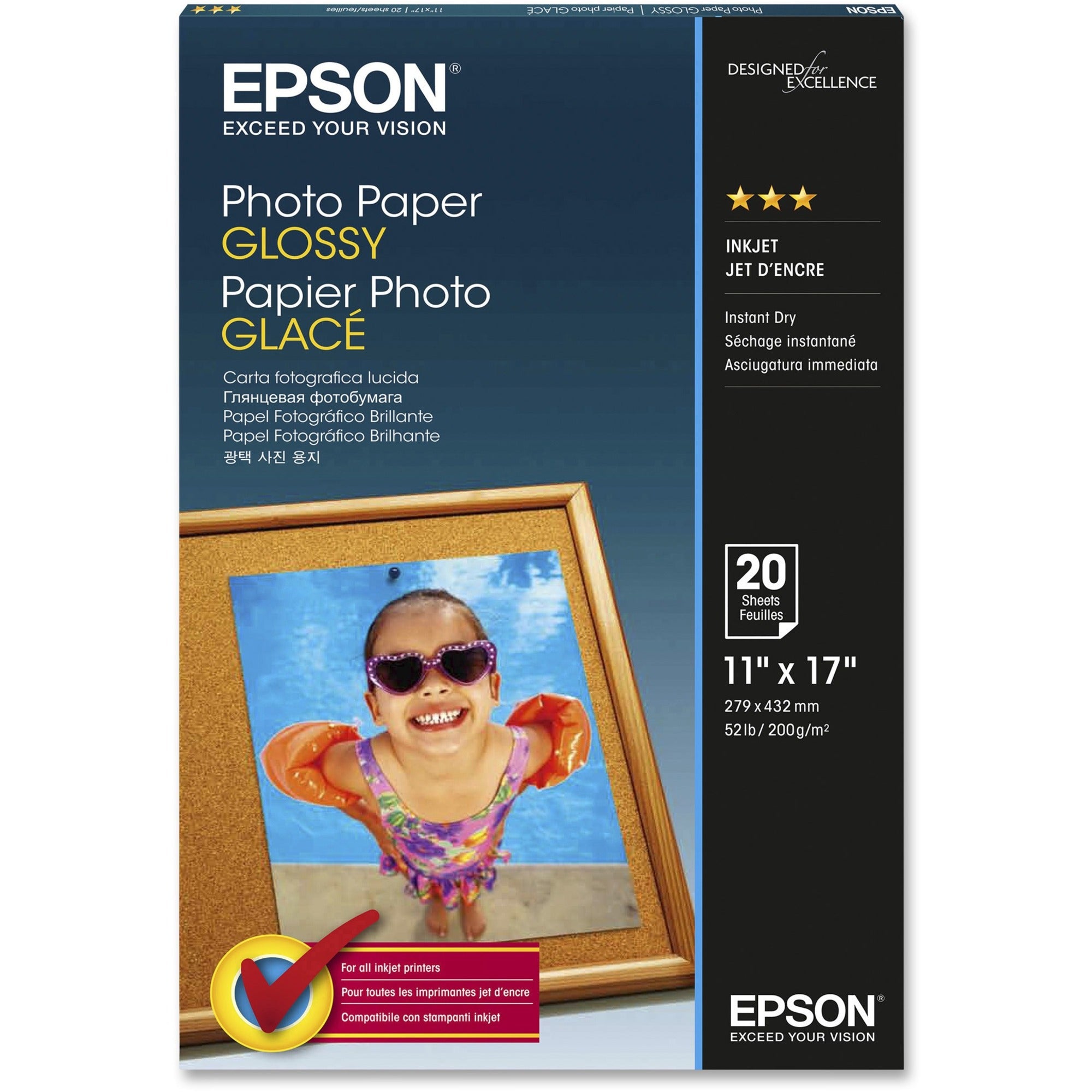 Epson Glossy Finish Photo Paper - S041156