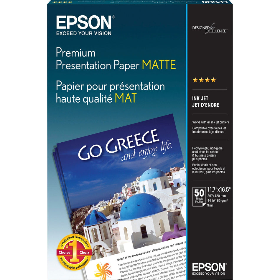 Epson Premium Matte Inkjet Presentation Paper - S041260