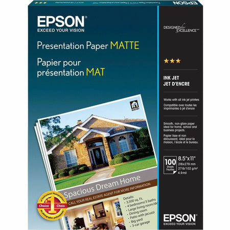 Epson Matte Inkjet Presentation Paper - White - S041062