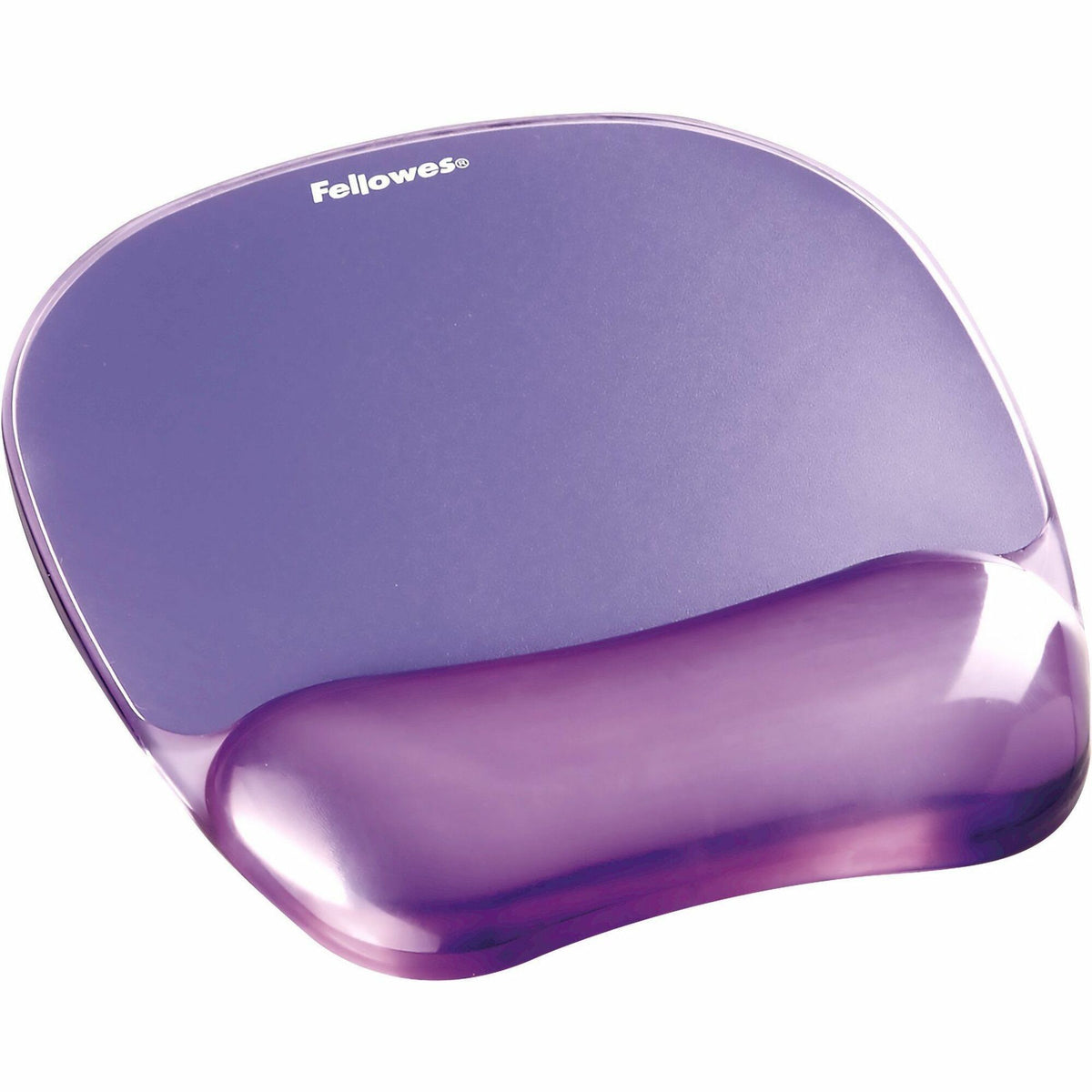 Fellowes&reg; Crystals™ Gel Mouse Pad with Wrist Rest - Purple (91441) - 91441