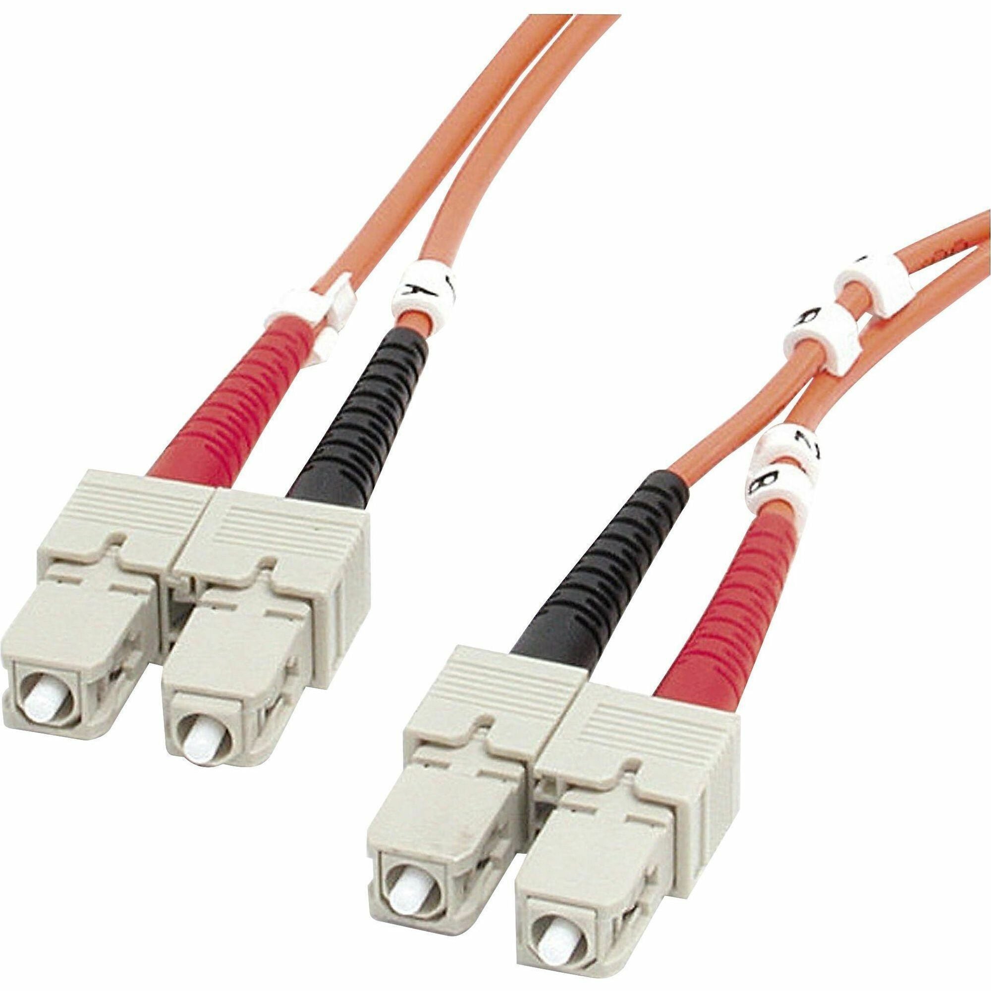 StarTech.com 2m Fiber Optic Cable - Multimode Duplex 62.5/125 - LSZH - SC/SC - OM1 - SC to SC Fiber Patch Cable - FIBSCSC2