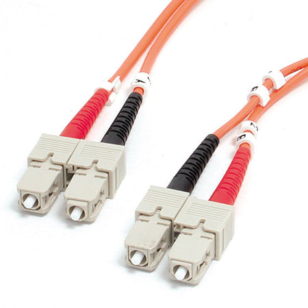 StarTech.com 1m Fiber Optic Cable - Multimode Duplex 62.5/125 - LSZH - SC/SC - OM1 - SC to SC Fiber Patch Cable - FIBSCSC1