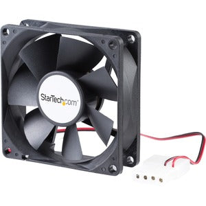 StarTech.com 80x25mm Dual Ball Bearing Computer Case Fan w/ LP4 Connector - System fan kit - 80 mm - FANBOX