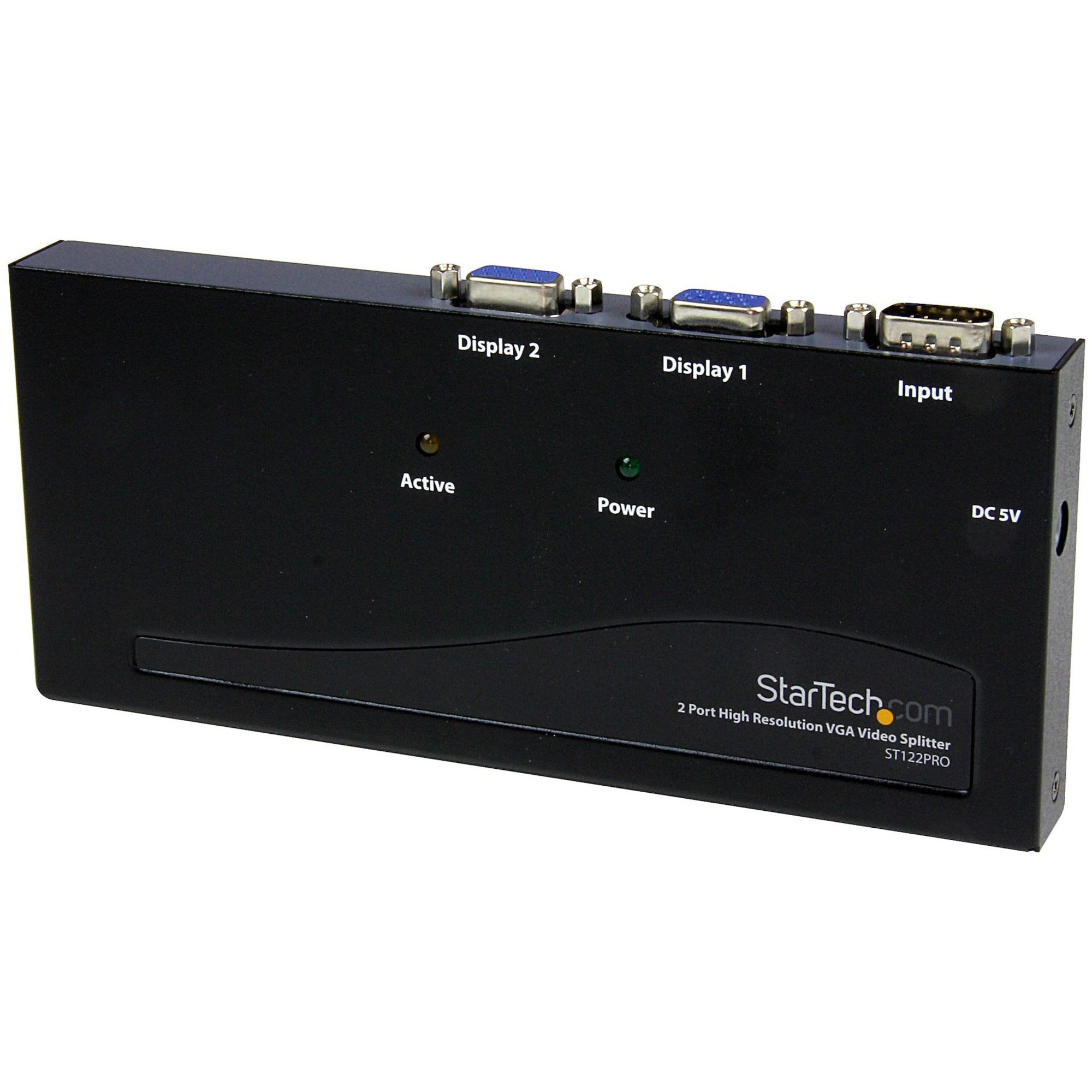 StarTech.com 2 Port High Resolution VGA Video Splitter - 350 MHz - ST122PRO