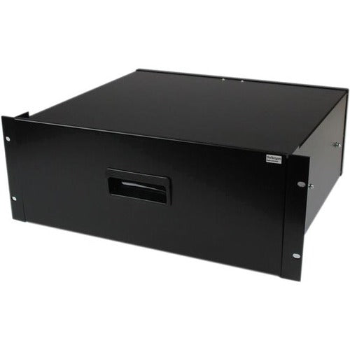 StarTech.com 4U Black Steel Storage Drawer for 19in Racks and Cabinets - 4U Black Sliding Rack Storage Drawer - 4UDRAWER