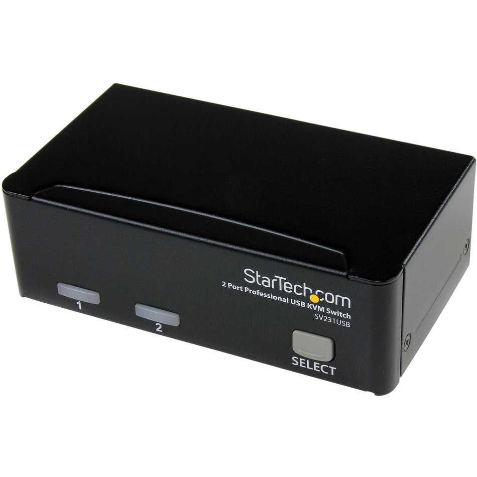 StarTech.com 2 Port Professional USB KVM Switch Kit with Cables - SV231USB