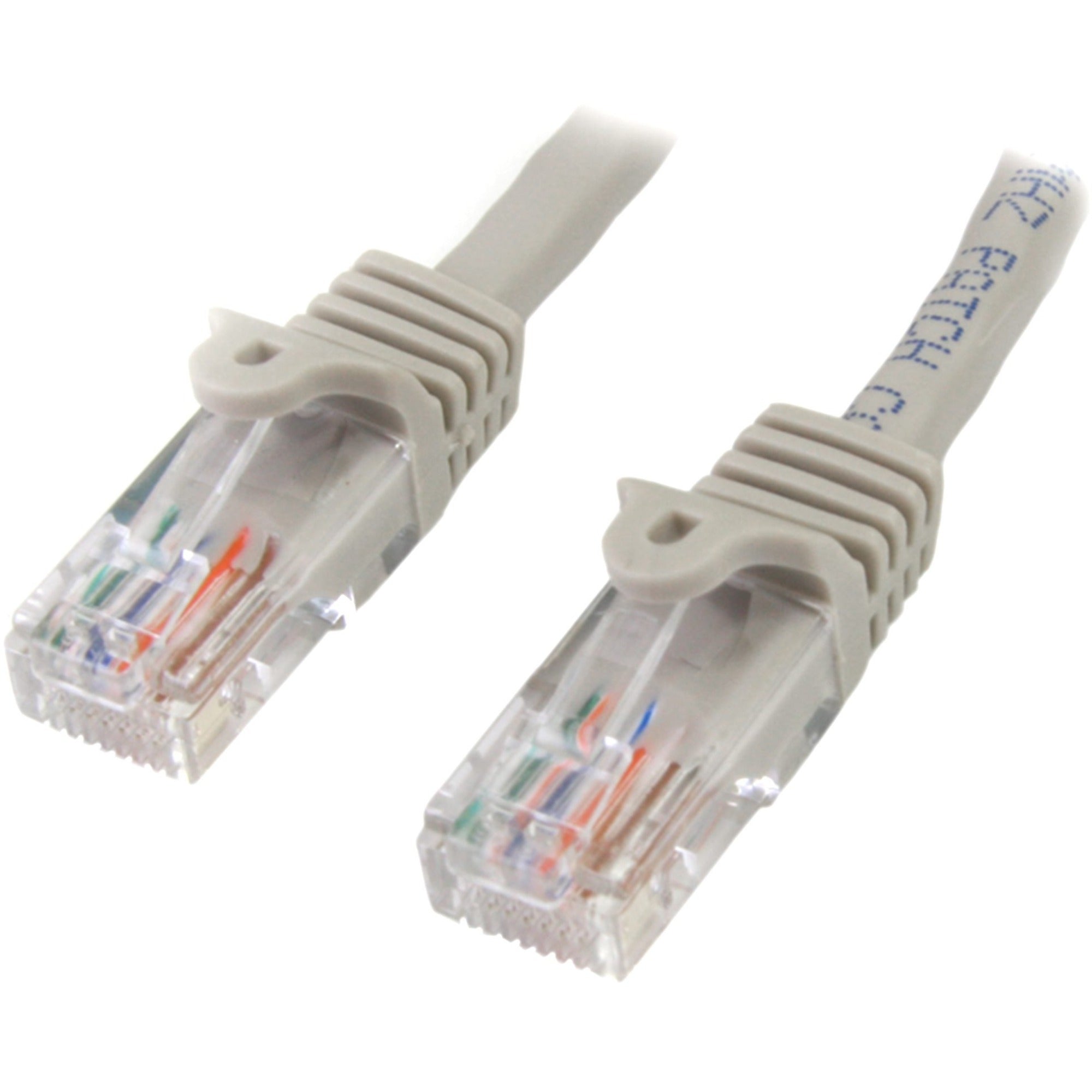 StarTech.com Snagless UTP Patch Cable - RJ-45 (M) - RJ-45 (M) - 0.9 m - UTP - ( CAT 5e ) - gray - 45PATCH3GR