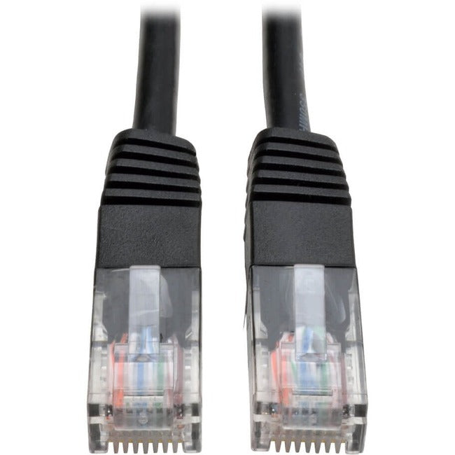 Eaton Tripp Lite Series Cat5e 350 MHz Molded (UTP) Ethernet Cable (RJ45 M/M), PoE - Black, 5 ft. (1.52 m) - N002-005-BK