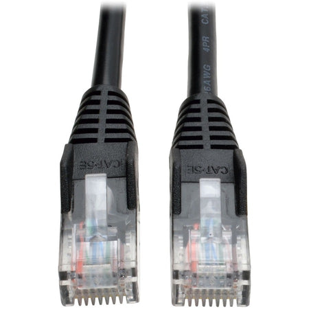 Eaton Tripp Lite Series Cat5e 350 MHz Snagless Molded (UTP) Ethernet Cable (RJ45 M/M), PoE - Black, 50 ft. (15.24 m) - N001-050-BK