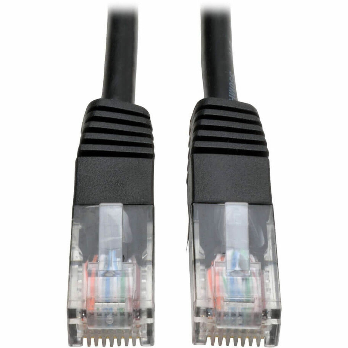 Eaton Tripp Lite Series Cat5e 350 MHz Molded (UTP) Ethernet Cable (RJ45 M/M), PoE - Black, 25 ft. (7.62 m) - N002-025-BK