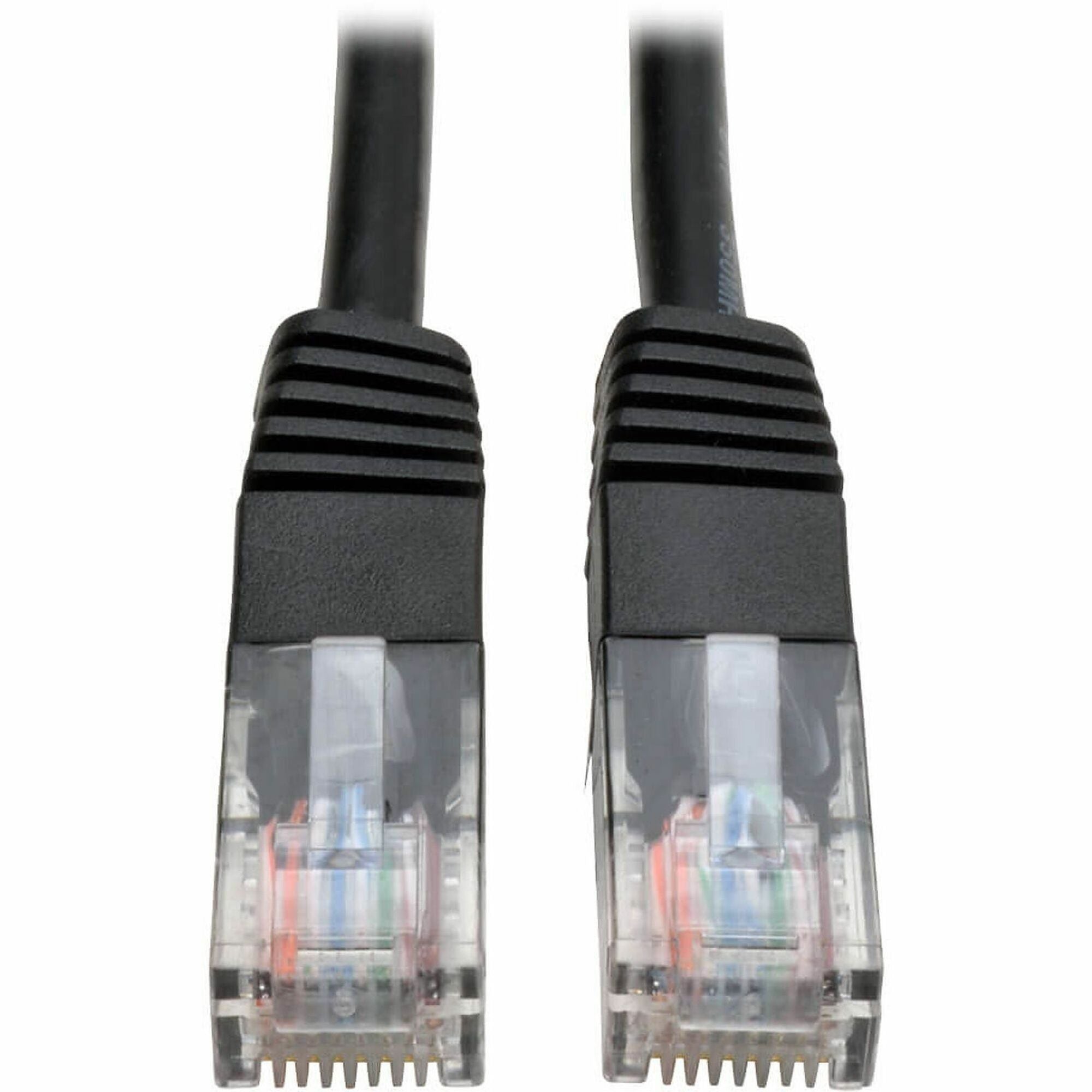 Eaton Tripp Lite Series Cat5e 350 MHz Molded (UTP) Ethernet Cable (RJ45 M/M), PoE - Black, 25 ft. (7.62 m) - N002-025-BK