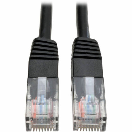 Eaton Tripp Lite Series Cat5e 350 MHz Molded (UTP) Ethernet Cable (RJ45 M/M), PoE - Black, 25 ft. (7.62 m) - N002-025-BK