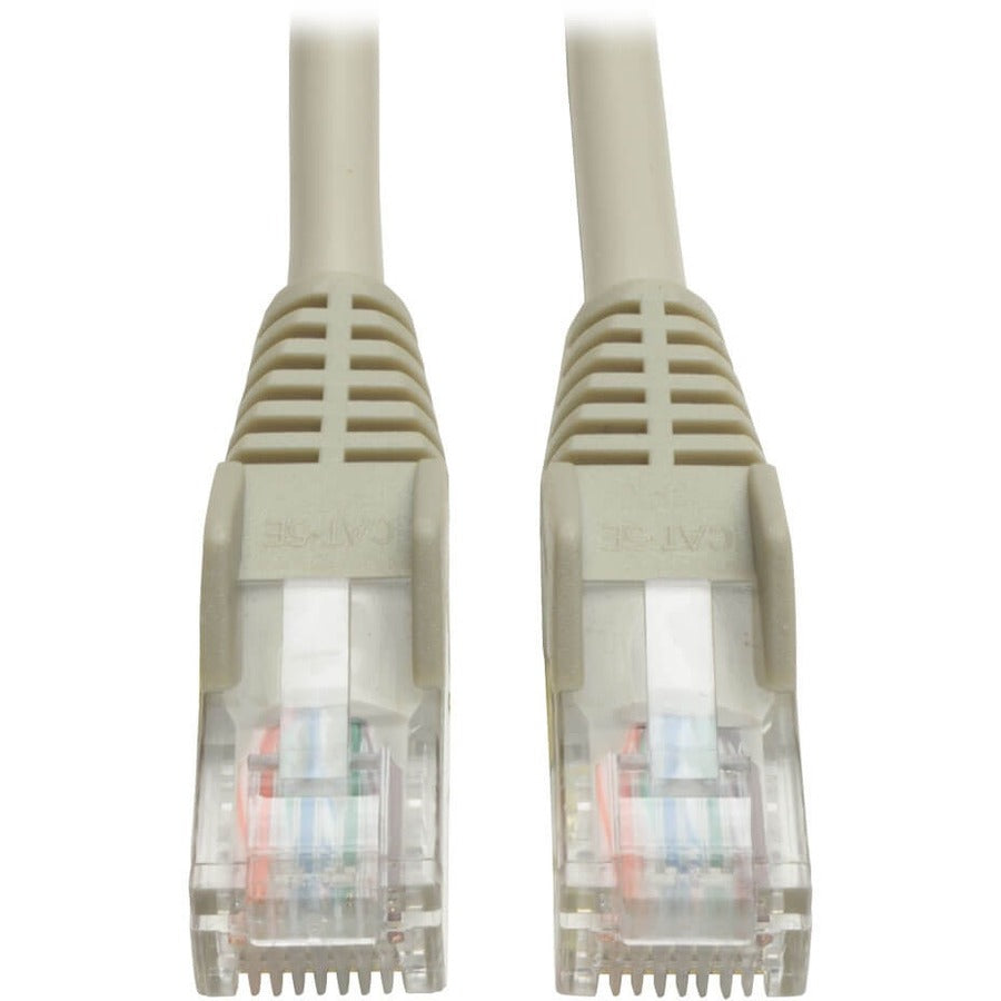 Eaton Tripp Lite Series Cat5e 350 MHz Snagless Molded (UTP) Ethernet Cable (RJ45 M/M), PoE - Gray, 75 ft. (22.86 m) - N001-075-GY