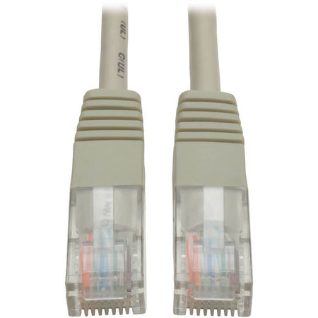 Eaton Tripp Lite Series Cat5e 350 MHz Molded (UTP) Ethernet Cable (RJ45 M/M), PoE - Gray, 5 ft. (1.52 m) - N002-005-GY