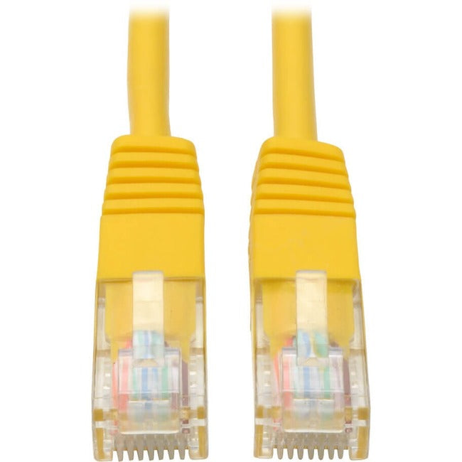 Eaton Tripp Lite Series Cat5e 350 MHz Molded (UTP) Ethernet Cable (RJ45 M/M), PoE - Yellow, 10 ft. (3.05 m) - N002-010-YW