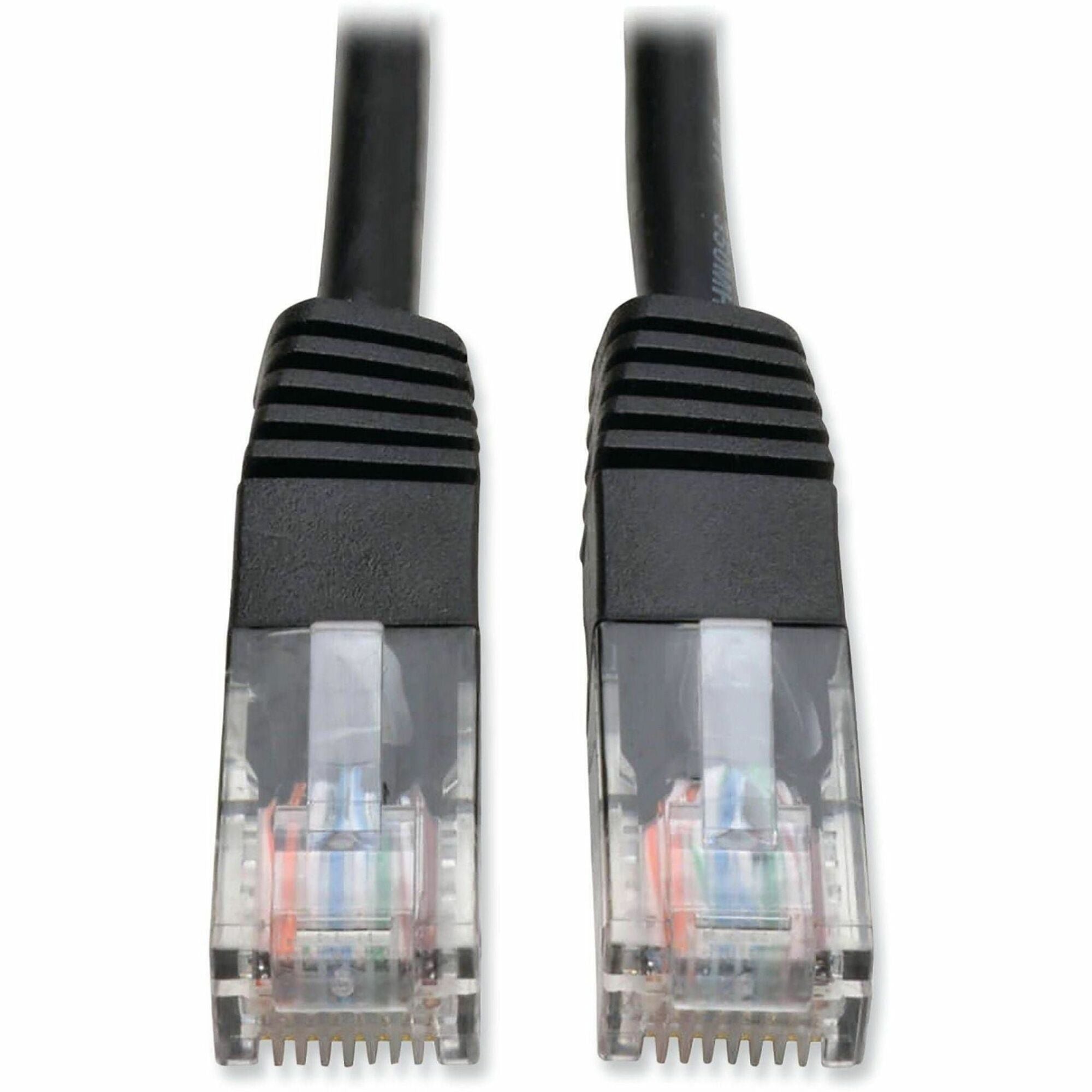 Tripp Lite by Eaton Cat5e 350 MHz Molded (UTP) Ethernet Cable (RJ45 M/M) PoE - Black 10 ft. (3.05 m) - N002-010-BK