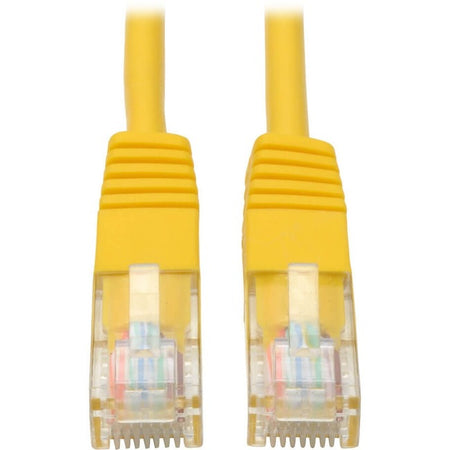 Eaton Tripp Lite Series Cat5e 350 MHz Molded (UTP) Ethernet Cable (RJ45 M/M), PoE - Yellow, 5 ft. (1.52 m) - N002-005-YW