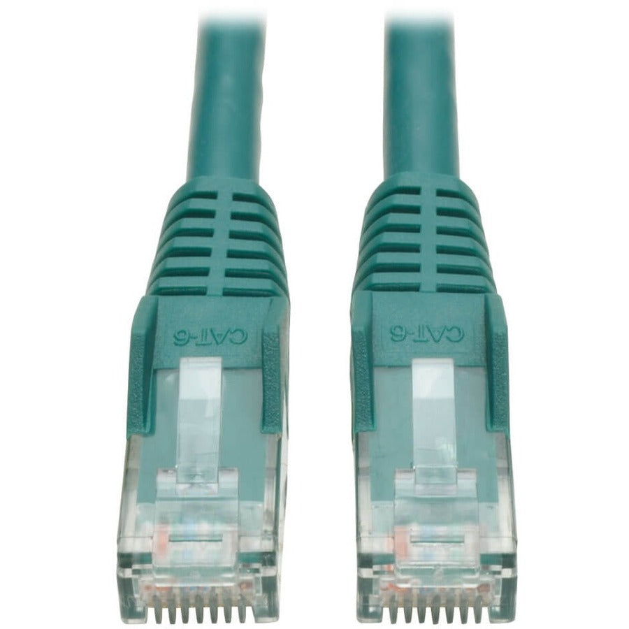Tripp Lite by Eaton Cat6 Gigabit Snagless Molded (UTP) Ethernet Cable (RJ45 M/M) PoE Green 7 ft. (2.13 m) - N201-007-GN
