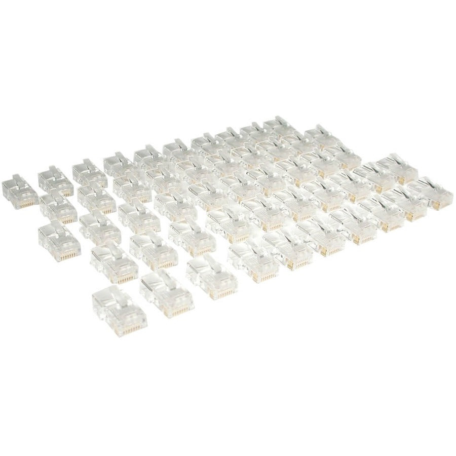 Tripp Lite by Eaton Cat5e RJ45 Modular In-Line Connectors for Stranded Cat5e Cable 50-Pack TAA - N031-050