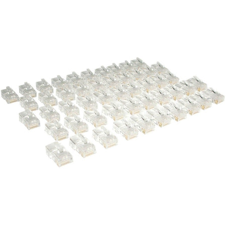 Tripp Lite by Eaton Cat5e RJ45 Modular In-Line Connectors for Stranded Cat5e Cable 50-Pack TAA - N031-050