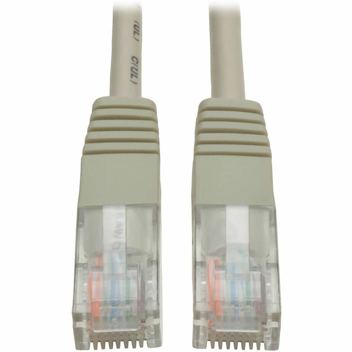 Eaton Tripp Lite Series Cat5e 350 MHz Molded (UTP) Ethernet Cable (RJ45 M/M), PoE - Gray, 25 ft. (7.62 m) - N002-025-GY