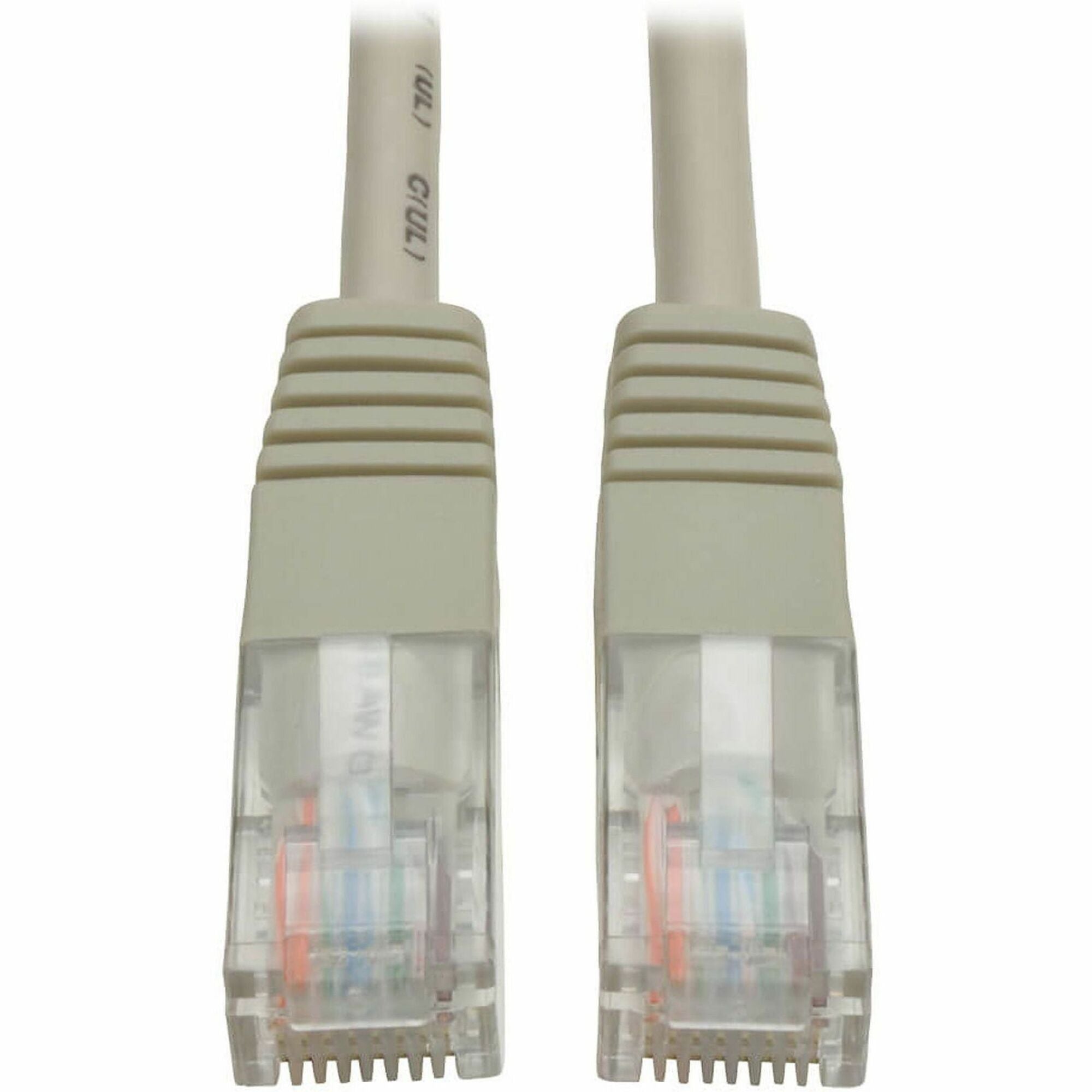 Eaton Tripp Lite Series Cat5e 350 MHz Molded (UTP) Ethernet Cable (RJ45 M/M), PoE - Gray, 25 ft. (7.62 m) - N002-025-GY