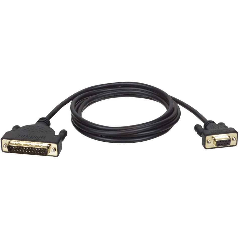 Tripp Lite by Eaton AT Serial Modem Gold Cable (DB25 to DB9 M/F), 6 ft. (1.83 m) - P404-006