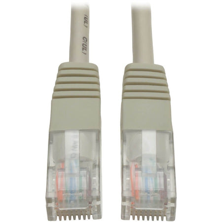 Eaton Tripp Lite Series Cat5e 350 MHz Molded (UTP) Ethernet Cable (RJ45 M/M), PoE - Gray, 10 ft. (3.05 m) - N002-010-GY