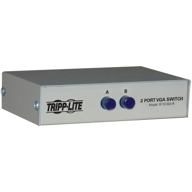 Tripp Lite by Eaton 2-Port Manual VGA/SVGA Video Switch (3x HD15F) - B112-002-R