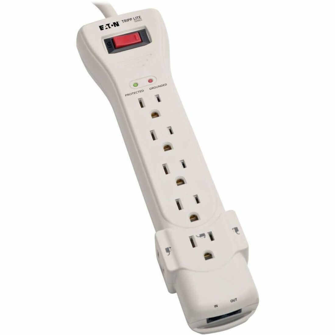 Tripp Lite by Eaton Protect It! 7-Outlet Surge Protector 15 ft. (4.57 m) Cord 2520 Joules Fax/Modem Protection RJ11 - SUPER7TEL15