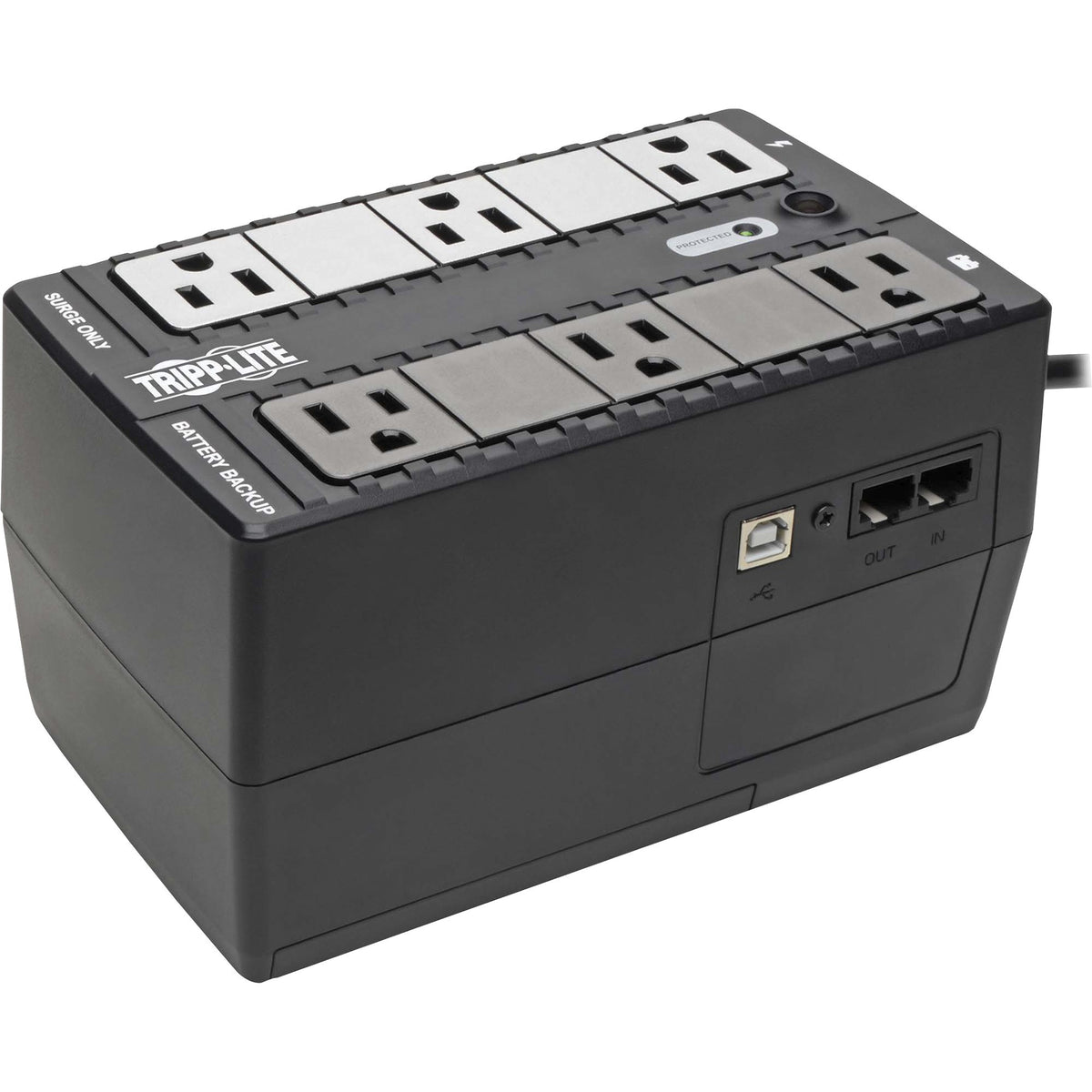 Tripp Lite by Eaton UPS 350VA 210W Standby UPS - 6 NEMA 5-15R Outlets 120V 50/60 Hz USB 5-15P Plug Desktop/Wall Mount - INTERNET350U