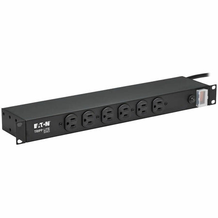 Tripp Lite by Eaton 1U Rack-Mount Power Strip 120V 15A 5-15P 12 Outlets (6 Front-Facing 6-Rear-Facing) 15 ft. (4.57 m) Cord - RS-1215