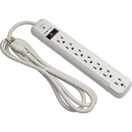 Tripp Lite by Eaton Protect It! 7-Outlet Surge Protector 6 ft. Cord 1080 Joules Diagnostic LED Light Gray Housing - STRIKER
