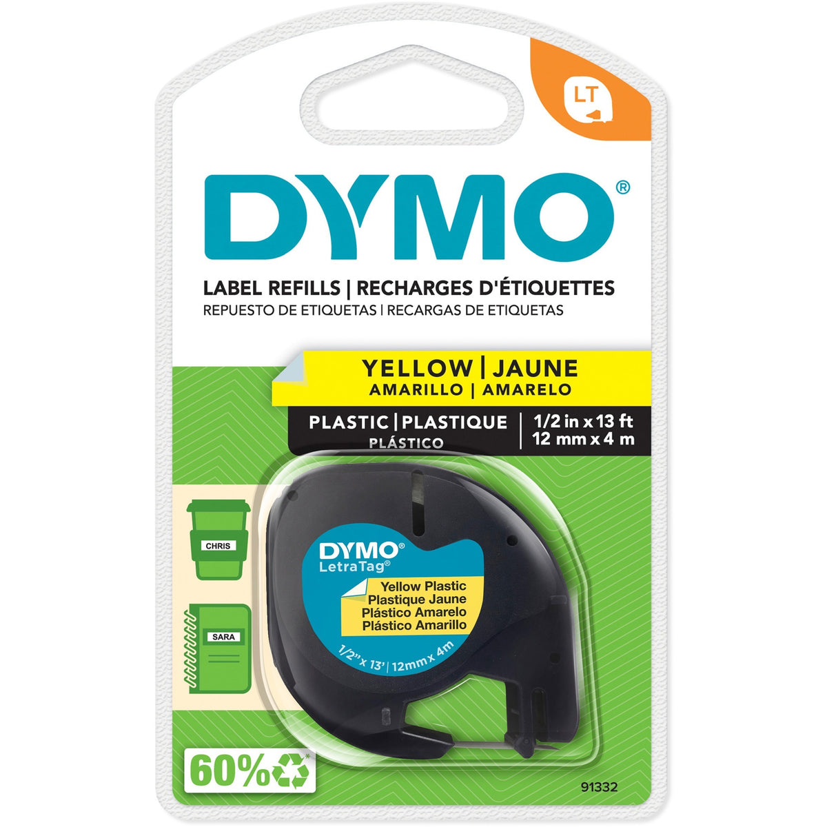 Dymo LetraTag Label Maker Tape Cartridge - 91332