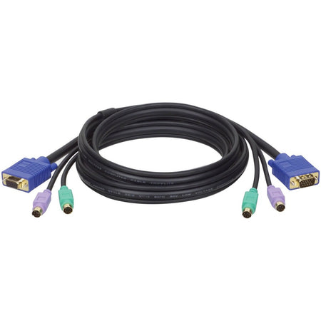 Eaton Tripp Lite Series PS/2 (3-in-1) Cable Kit for KVM Switch B007-008, 10 ft. (3.05 m) - P753-010