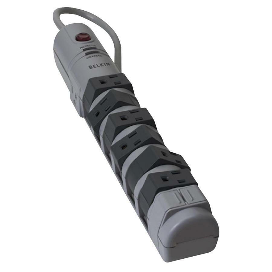 Belkin 8-Outlet Pivot-Plug Surge Protector, 6 ft. Cord - BP10800006