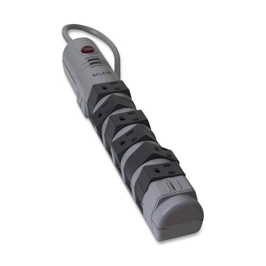 Belkin Pivot-Plug Surge Protectors 8-Outlet - 6 foot Cable - 1800 Joules - BP10820006