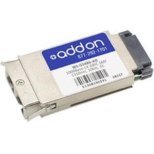 AddOn Cisco WS-G5486 Compatible TAA Compliant 1000Base-LX GBIC Transceiver (SMF, 1310nm, 10km, SC) - WS-G5486-AO